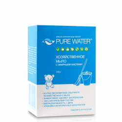 Хозяйственное мыло Pure Water с эфирными маслами 175 гр